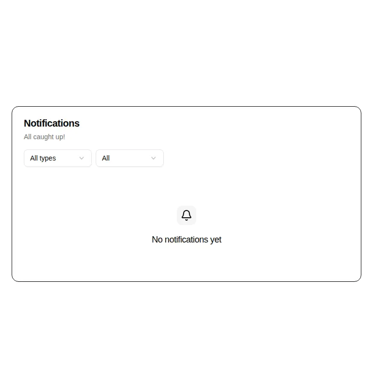 Harness screenshot of hextaui-team-notifications at 768 pixels wide