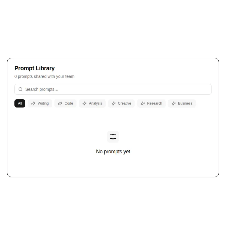 Harness screenshot of hextaui-team-prompt-library at 768 pixels wide