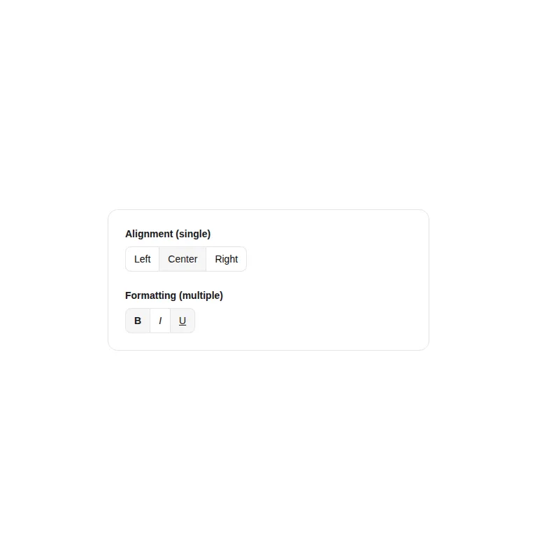 Harness screenshot of hextaui-toggle-group at 768 pixels wide