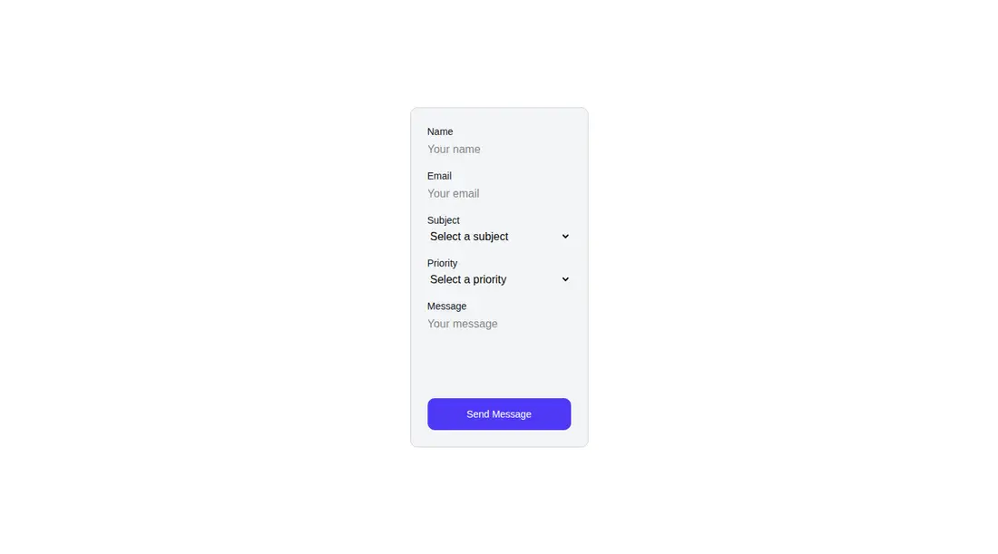 Harness screenshot of hyperui-contact-forms-2 at 1440 pixels wide