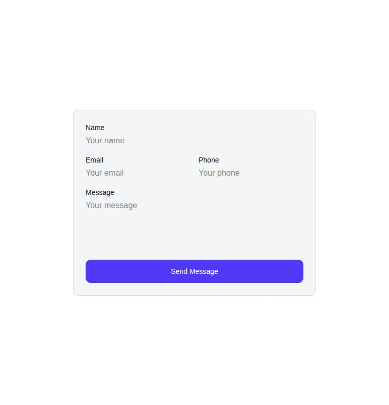 Harness screenshot of hyperui-contact-forms-4 at 768 pixels wide