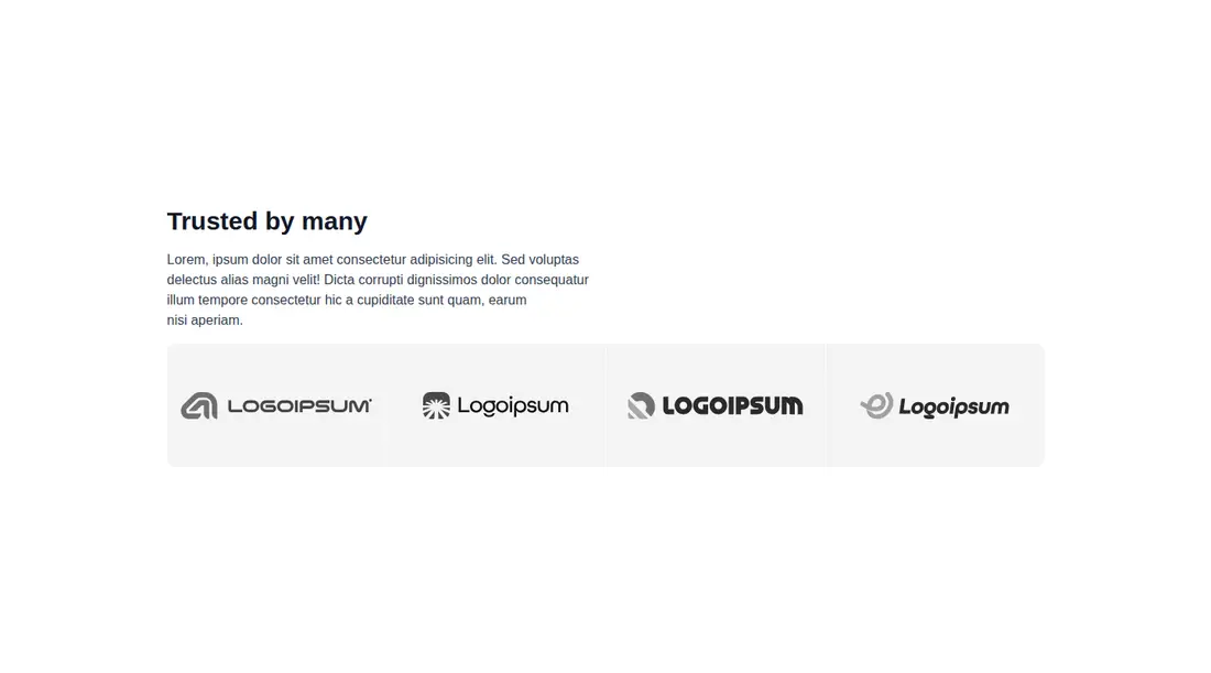 Harness screenshot of hyperui-logo-wall-3 at 1440 pixels wide