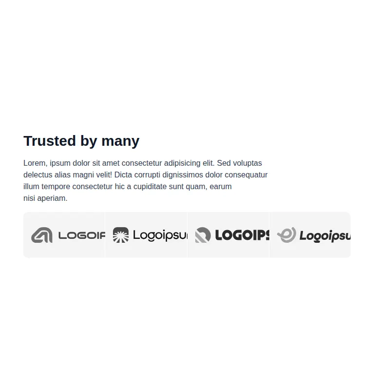 Harness screenshot of hyperui-logo-wall-3 at 768 pixels wide