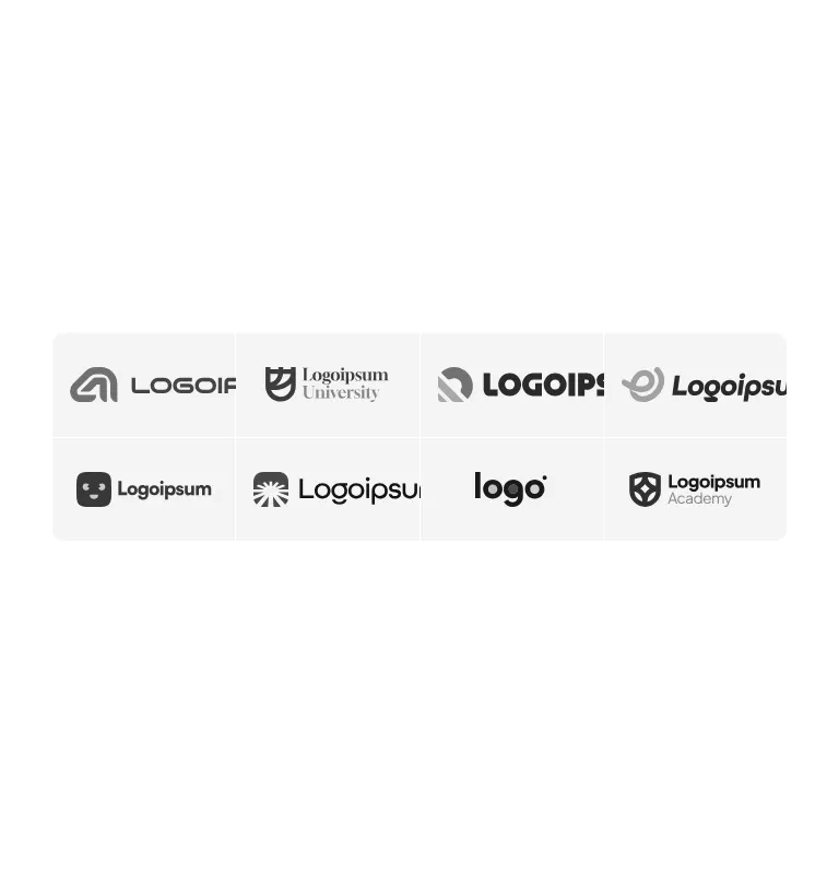 Harness screenshot of hyperui-logo-wall-4 at 768 pixels wide