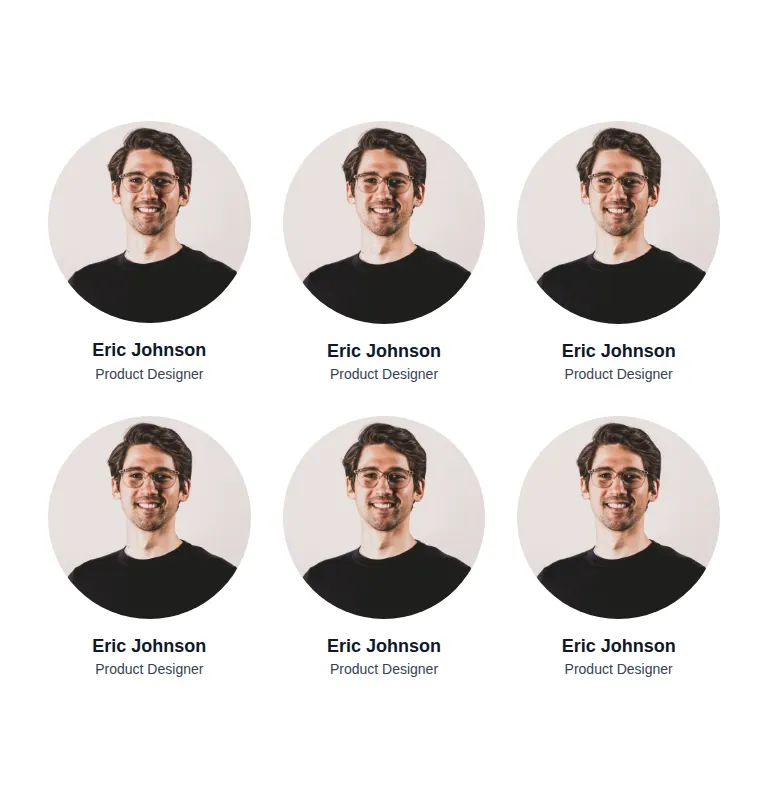 Harness screenshot of hyperui-team-3 at 768 pixels wide