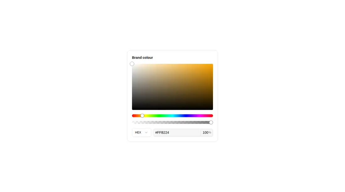 Harness screenshot of kibo-color-picker at 1440 pixels wide