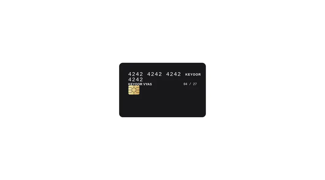 Harness screenshot of kibo-credit-card at 1440 pixels wide