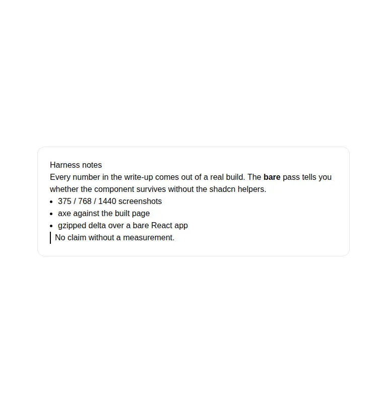 Harness screenshot of kibo-editor at 768 pixels wide