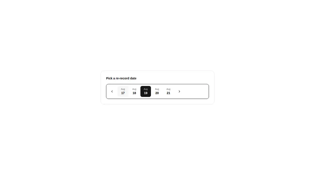Harness screenshot of kibo-mini-calendar at 1440 pixels wide