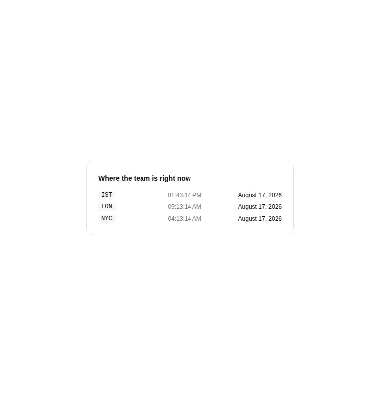 Harness screenshot of kibo-relative-time at 768 pixels wide