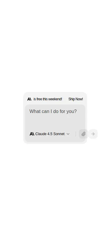 Harness screenshot of kokonut-ai-prompt at 375 pixels wide