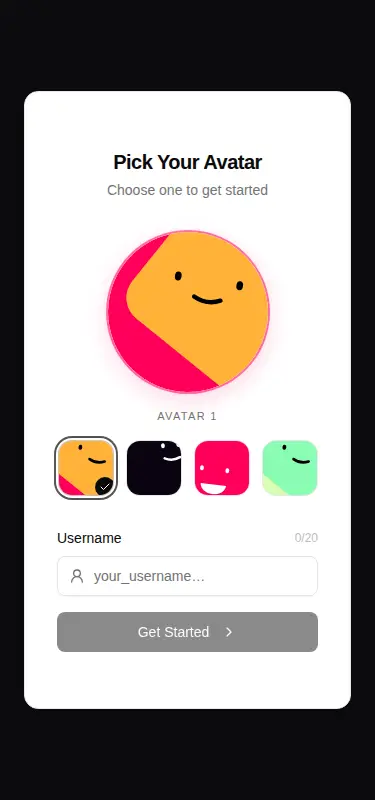 Harness screenshot of kokonut-avatar-picker at 375 pixels wide