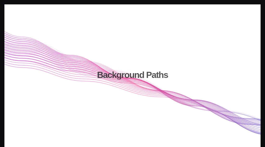 Harness screenshot of kokonut-background-paths at 1440 pixels wide