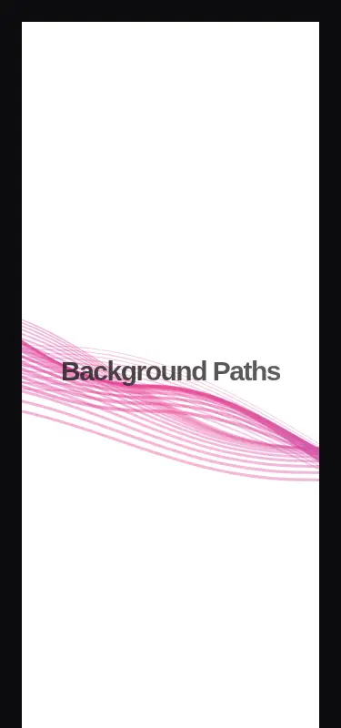 Harness screenshot of kokonut-background-paths at 375 pixels wide