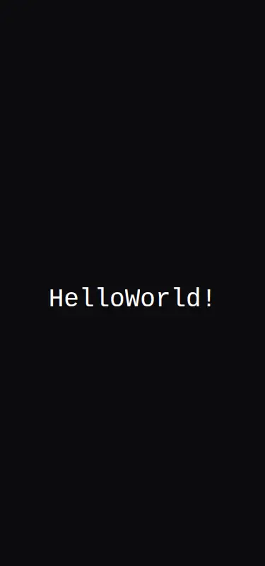 Harness screenshot of kokonut-matrix-text at 375 pixels wide