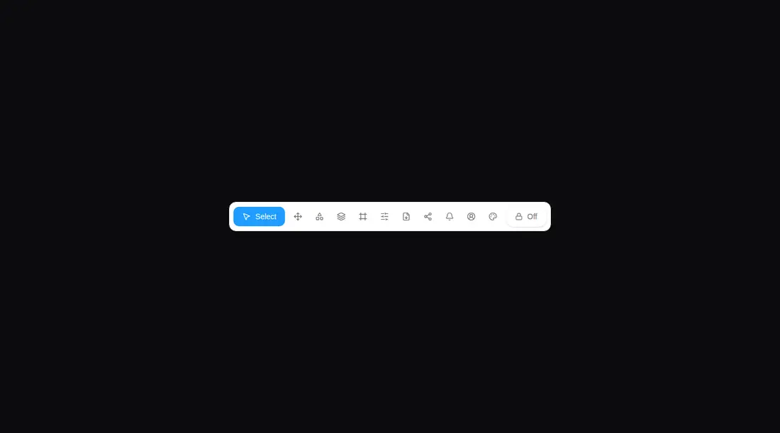 Harness screenshot of kokonut-toolbar at 1440 pixels wide
