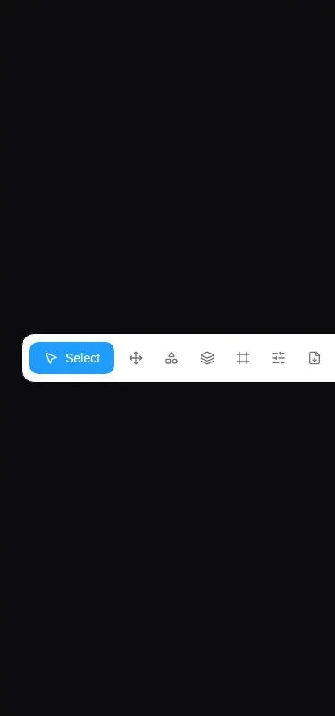 Harness screenshot of kokonut-toolbar at 375 pixels wide