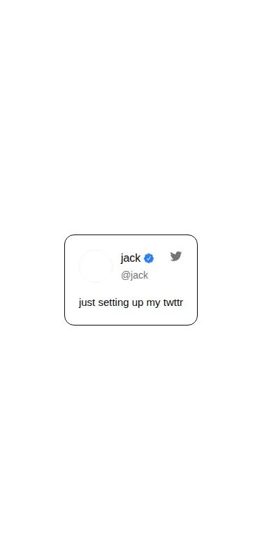 Harness screenshot of magicui-client-tweet-card at 375 pixels wide