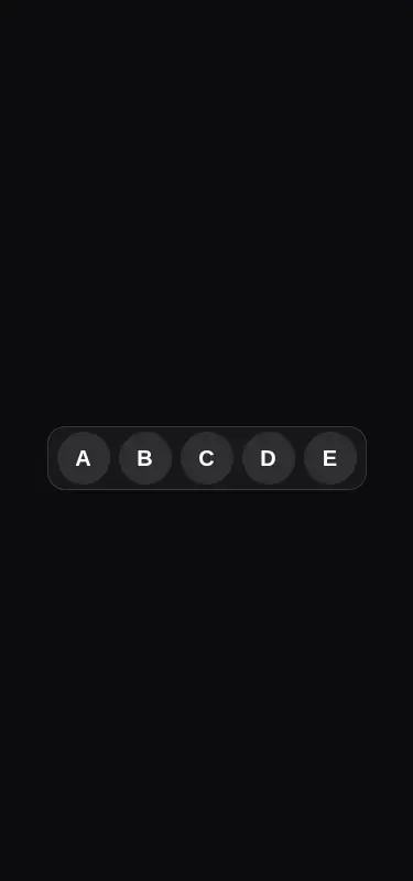 Harness screenshot of magicui-dock at 375 pixels wide