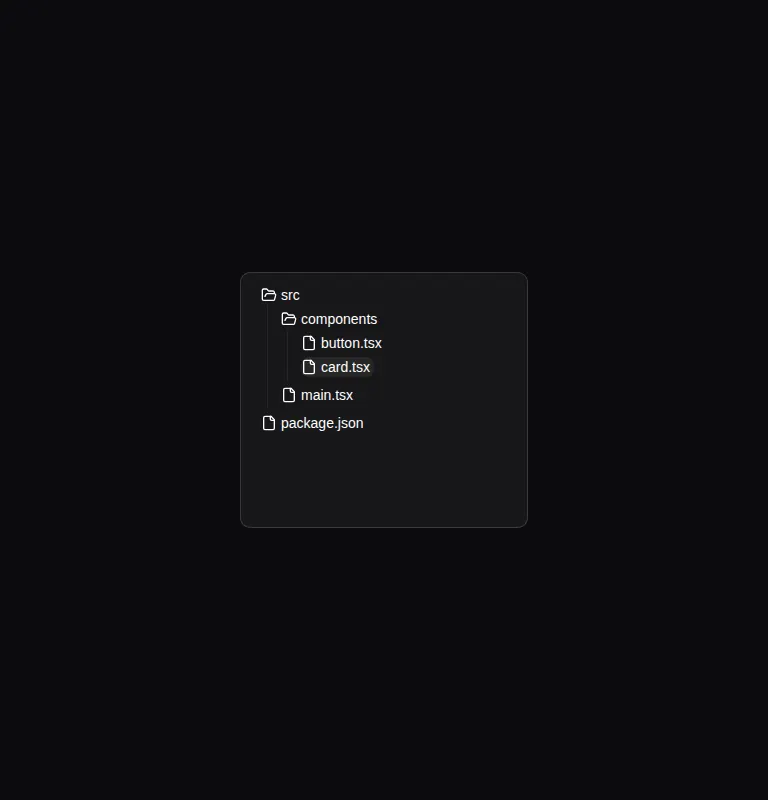 Harness screenshot of magicui-file-tree at 768 pixels wide