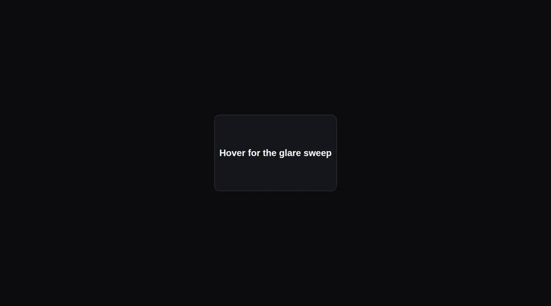 Harness screenshot of magicui-glare-hover at 1440 pixels wide
