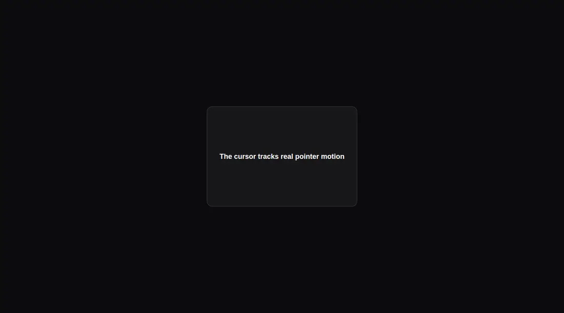 Harness screenshot of magicui-smooth-cursor at 1440 pixels wide