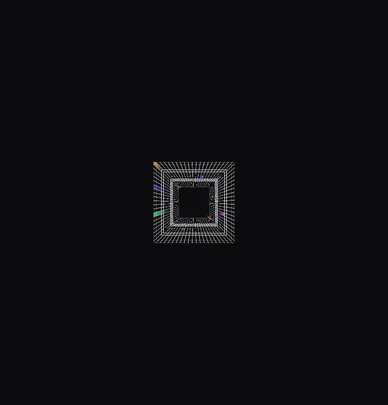 Harness screenshot of magicui-warp-background at 768 pixels wide