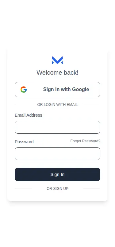 Harness screenshot of meraki-auth-sign-in-card-with-side-image at 375 pixels wide