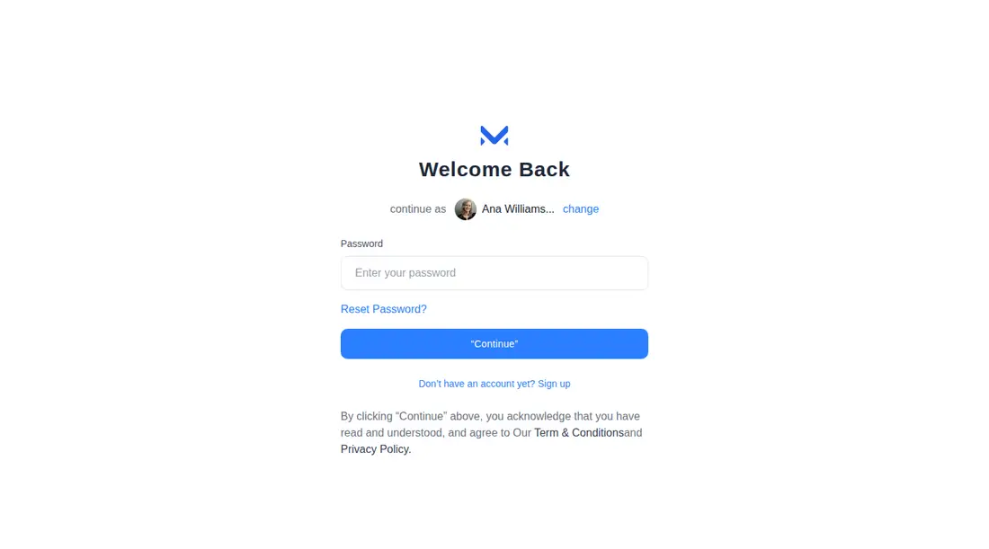 Harness screenshot of meraki-auth-sign-in-page-with-select-user at 1440 pixels wide