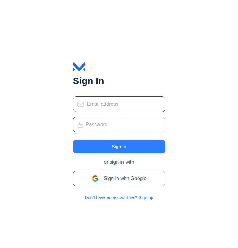 Harness screenshot of meraki-auth-sign-in-page at 768 pixels wide