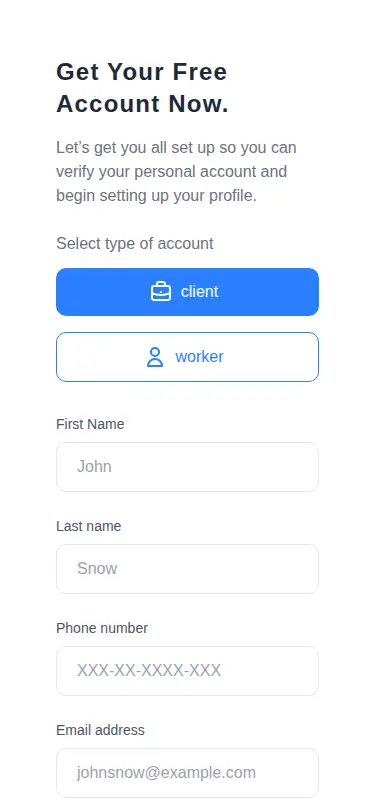 Harness screenshot of meraki-auth-sign-up-page-with-side-image at 375 pixels wide