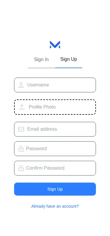 Harness screenshot of meraki-auth-sign-up-page at 375 pixels wide