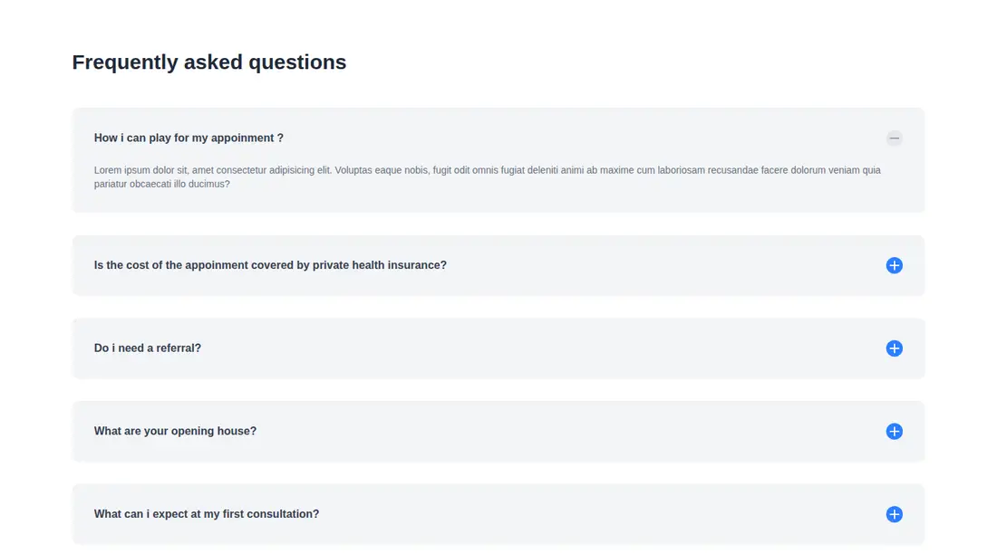 Harness screenshot of meraki-faq-cards at 1440 pixels wide