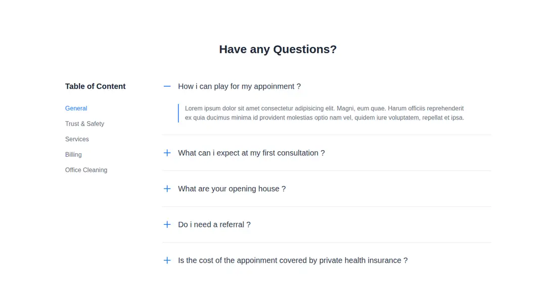 Harness screenshot of meraki-faq-collapse-with-side-links at 1440 pixels wide