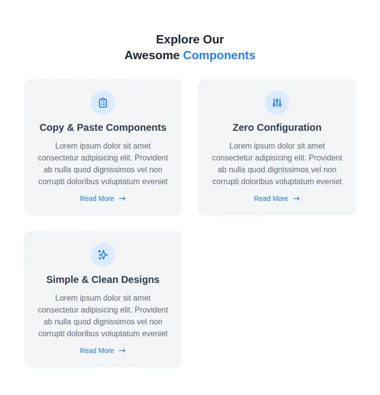 Harness screenshot of meraki-feature-centered at 768 pixels wide