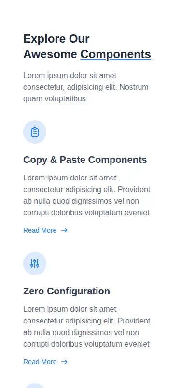 Harness screenshot of meraki-feature-grdi-list at 375 pixels wide