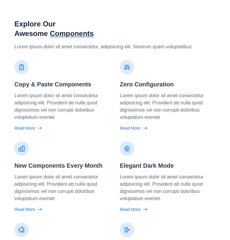Harness screenshot of meraki-feature-grdi-list at 768 pixels wide