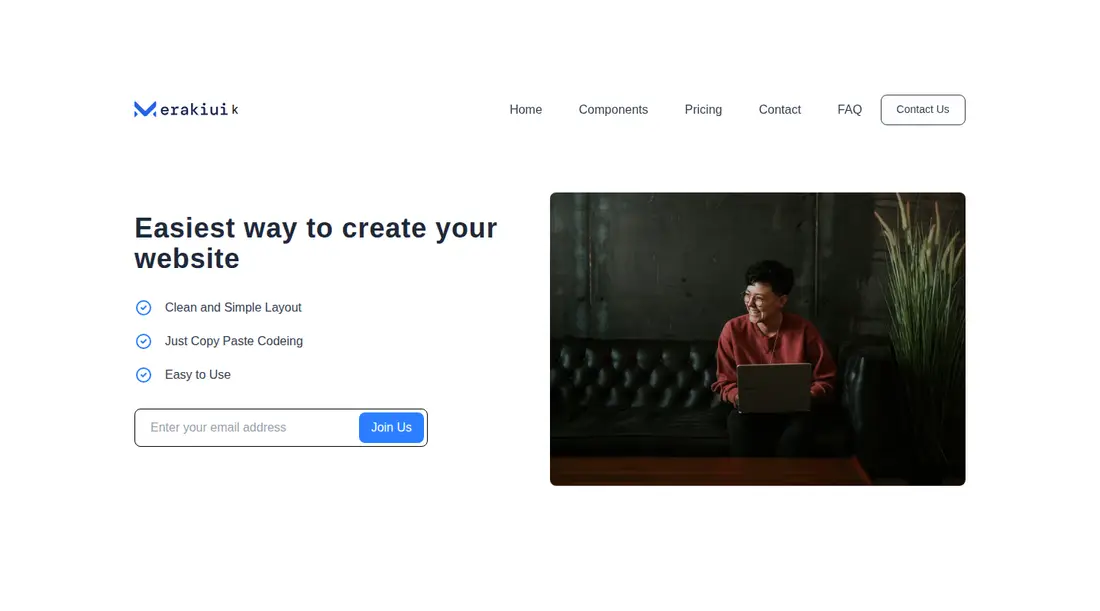 Harness screenshot of meraki-hero-image-with-newsletter at 1440 pixels wide