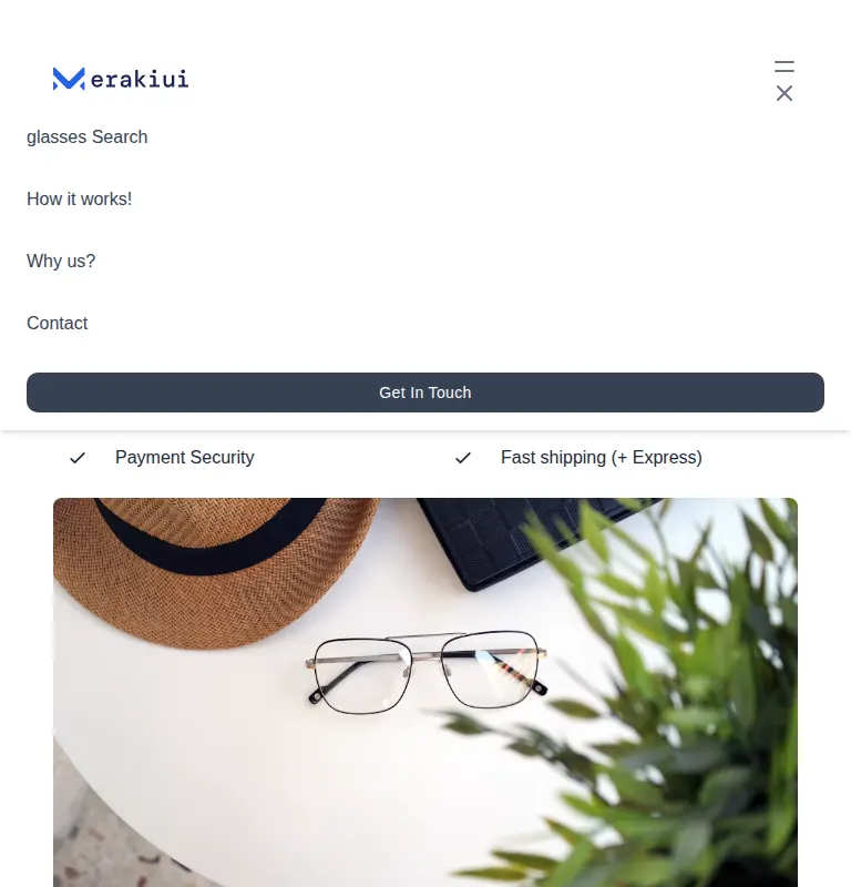Harness screenshot of meraki-hero-image at 768 pixels wide