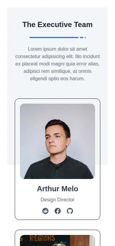 Harness screenshot of meraki-team-background at 375 pixels wide