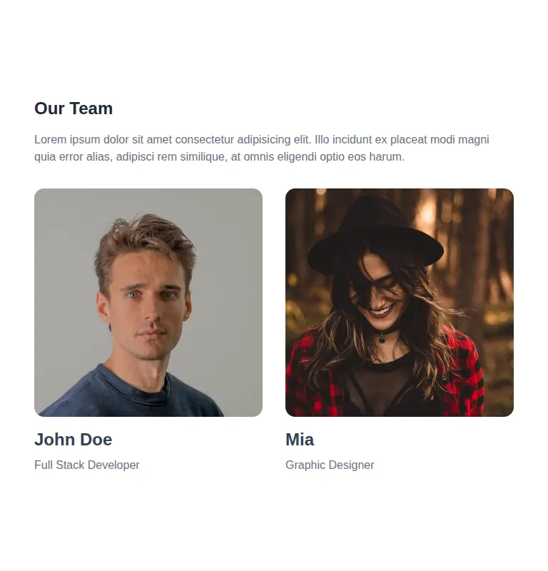 Harness screenshot of meraki-team-side-by-side at 768 pixels wide