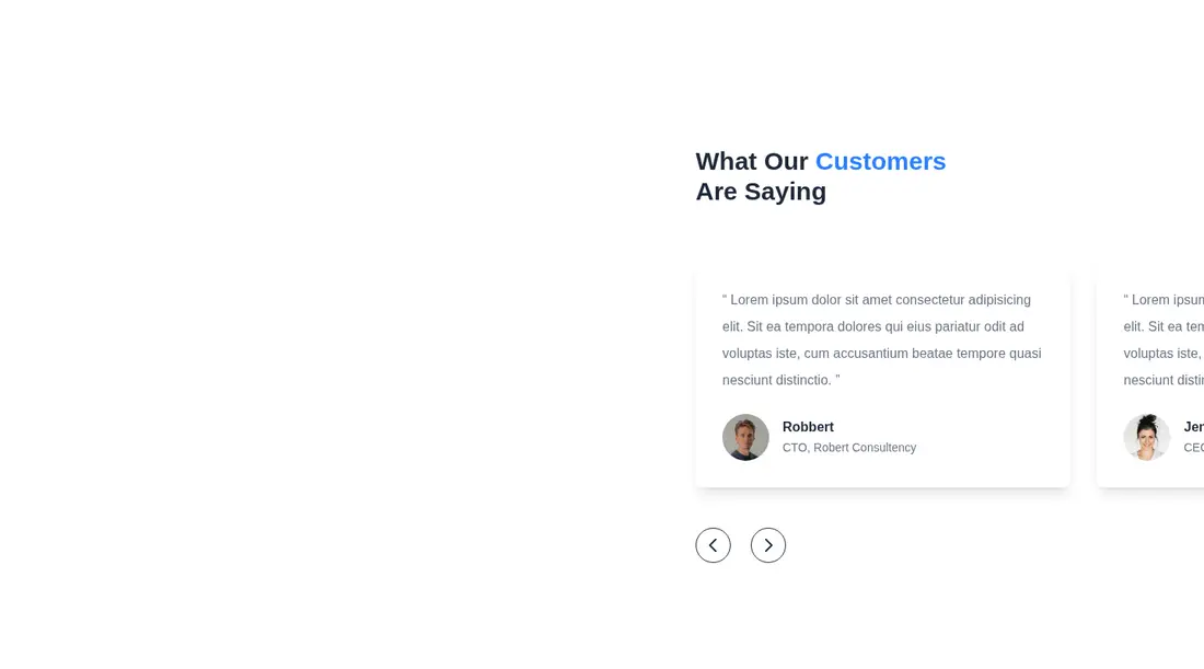 Harness screenshot of meraki-testimonials-full-page-cards at 1440 pixels wide