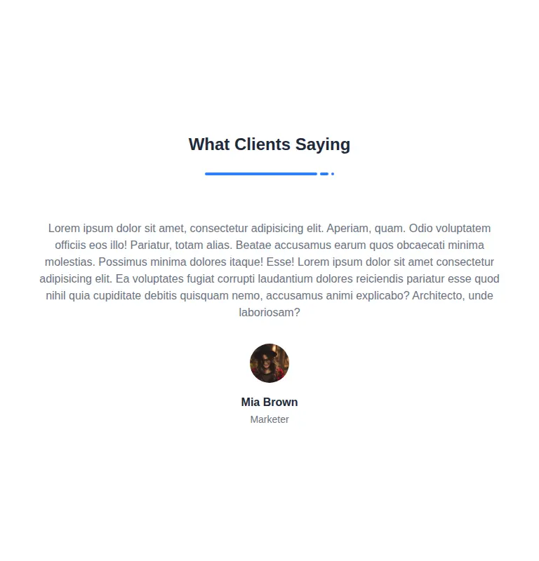 Harness screenshot of meraki-testimonials-slider at 768 pixels wide