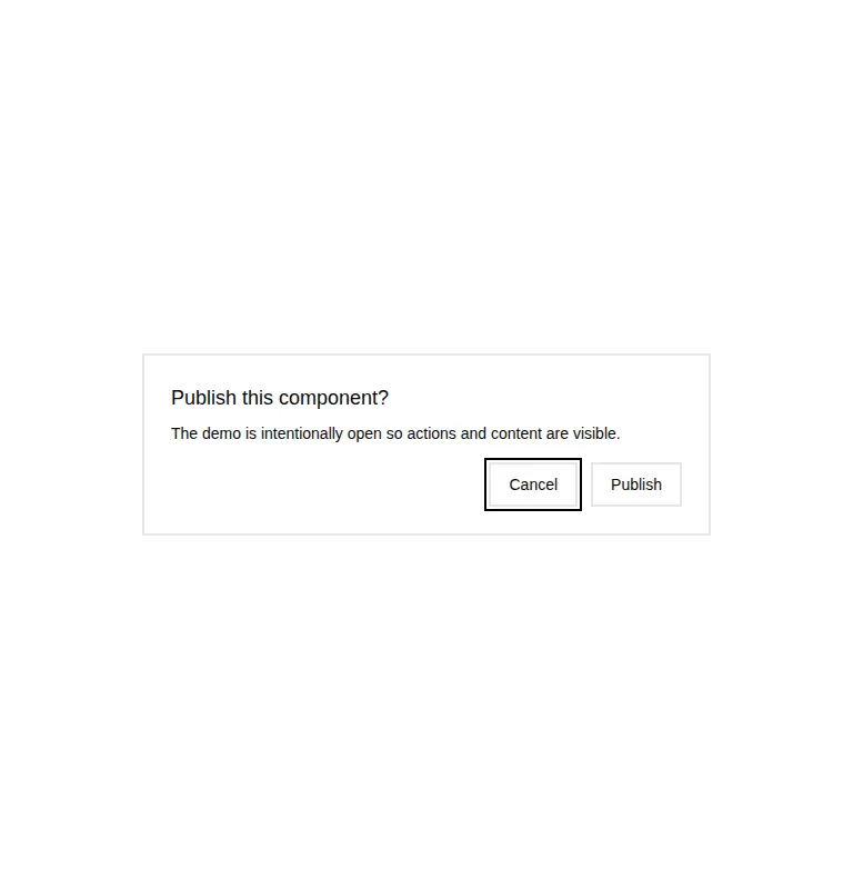 Harness screenshot of neobrutalism-alert-dialog at 768 pixels wide