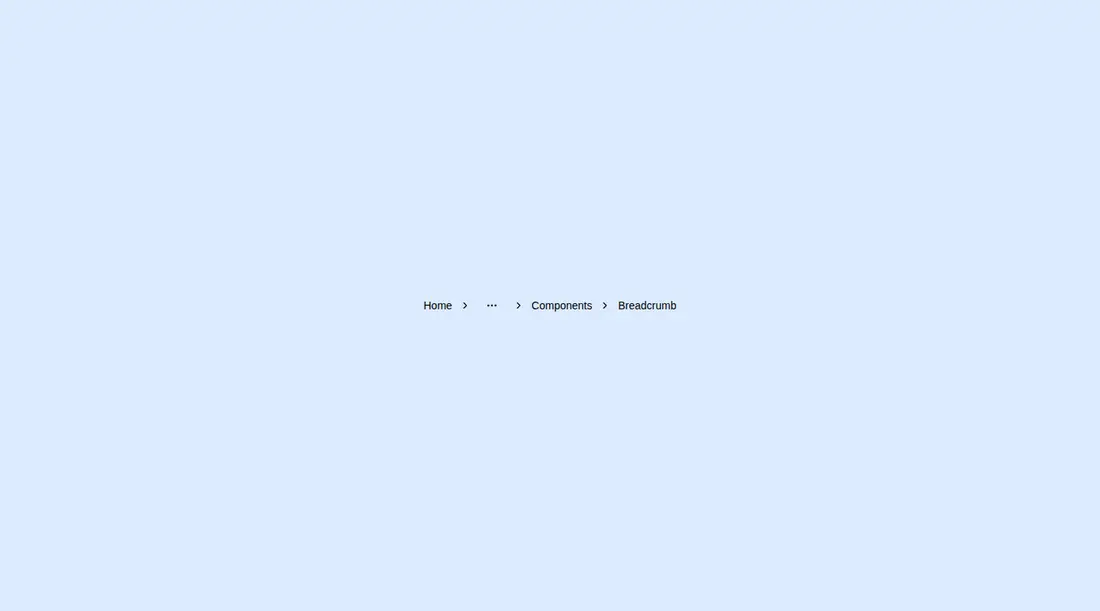 Harness screenshot of neobrutalism-breadcrumb at 1440 pixels wide