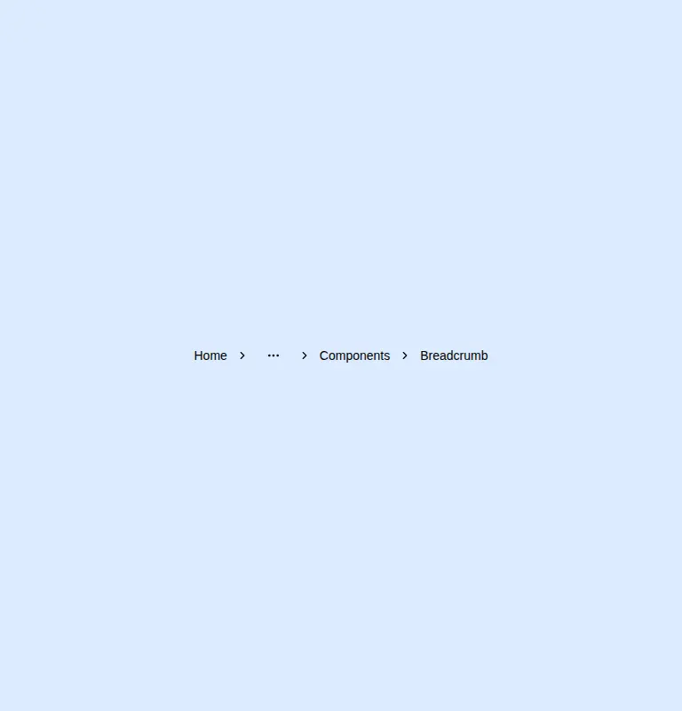 Harness screenshot of neobrutalism-breadcrumb at 768 pixels wide