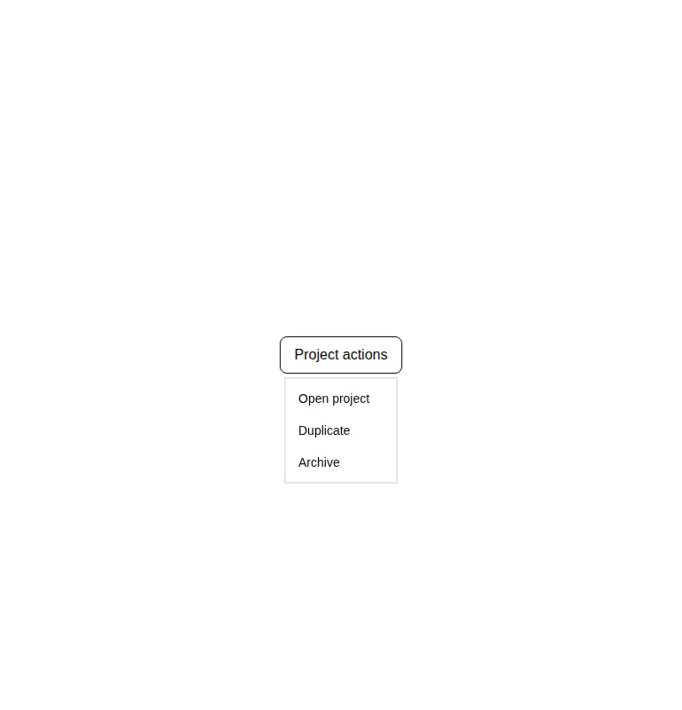 Harness screenshot of neobrutalism-dropdown-menu at 768 pixels wide