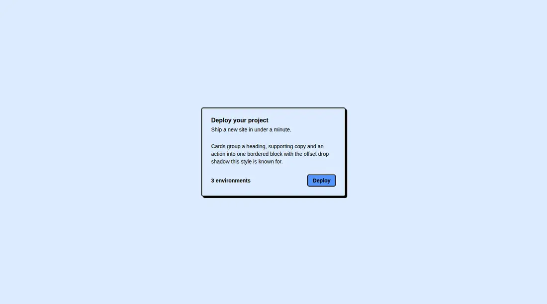 Harness screenshot of neobrutalism-ncard at 1440 pixels wide