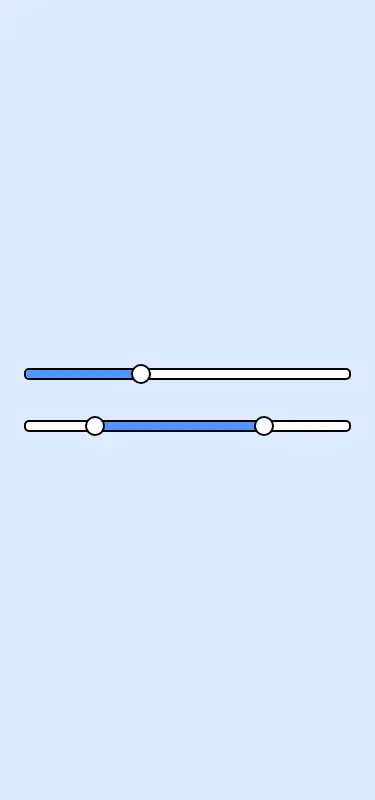 Harness screenshot of neobrutalism-slider at 375 pixels wide