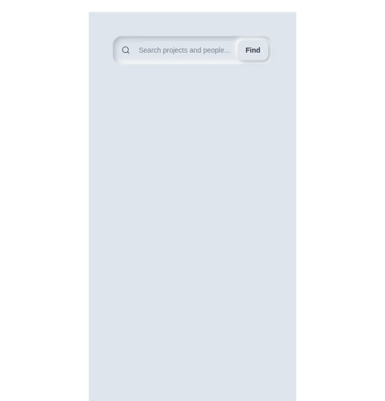 Harness screenshot of neu-search-input at 768 pixels wide